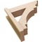 Ekena Millwork 8-in W x 20-in D x 32-in H Merced Trad Rough Cedar Woodgrain TimberThane Outlooker, Primed Tan OUTUR080X20X32MRC04RCPR - alternate 6